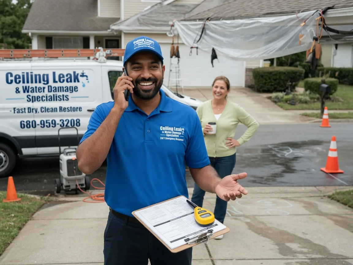 Ceiling Leak Cleanup Dodge, TX FAQs